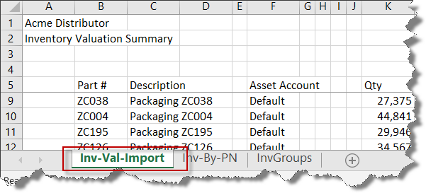 fishbowl inventory imports