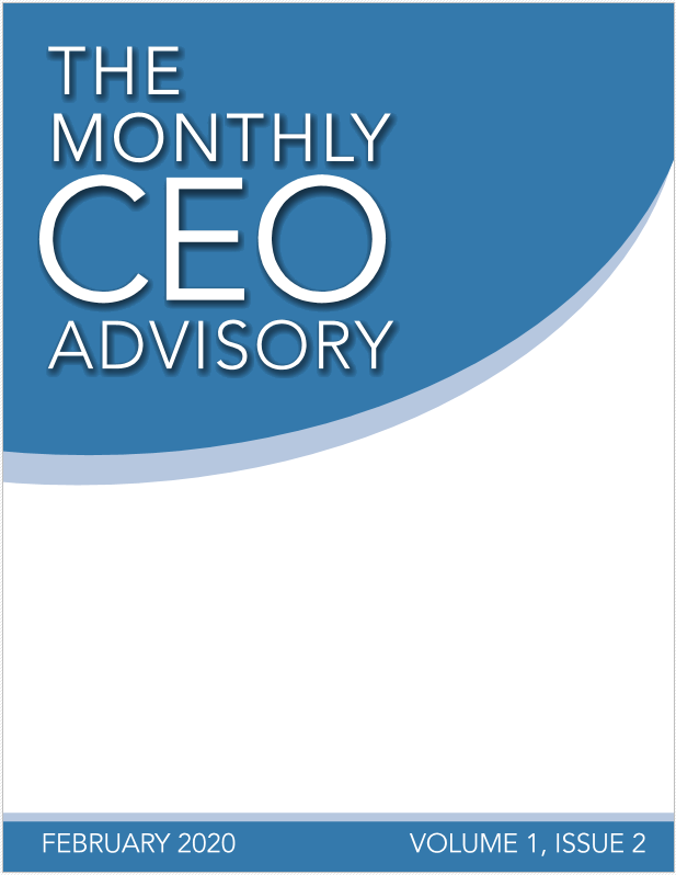 Graphic for Monthly CEO Advisory publication